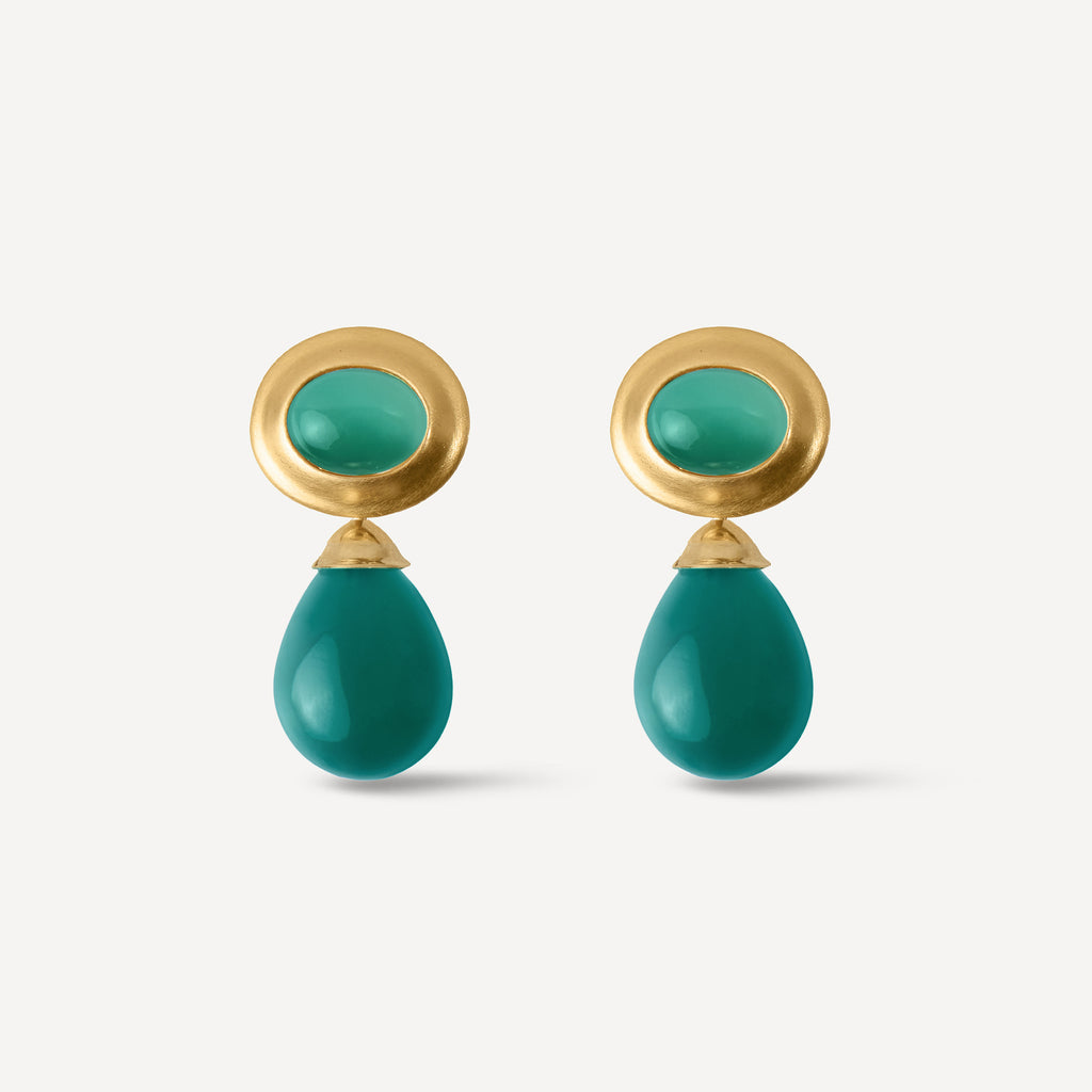 Brinco Acervo em Ouro 18k e Prasiolita