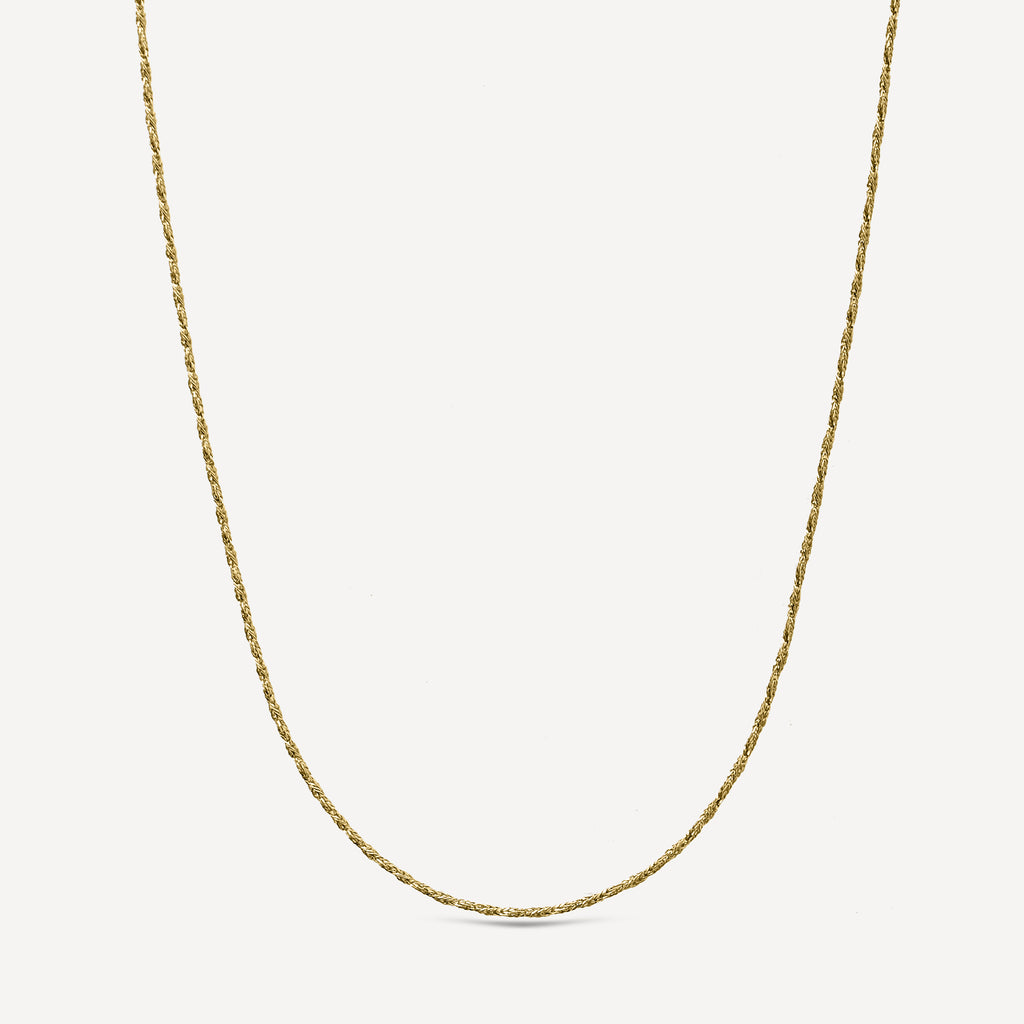 Corrente Tressé 40cm em Ouro 18k