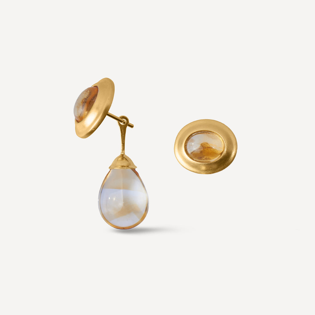 Brinco Acervo em Ouro 18k e Citrino