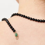 Colar Antique Esmeralda em Ouro 18k e Ônix
