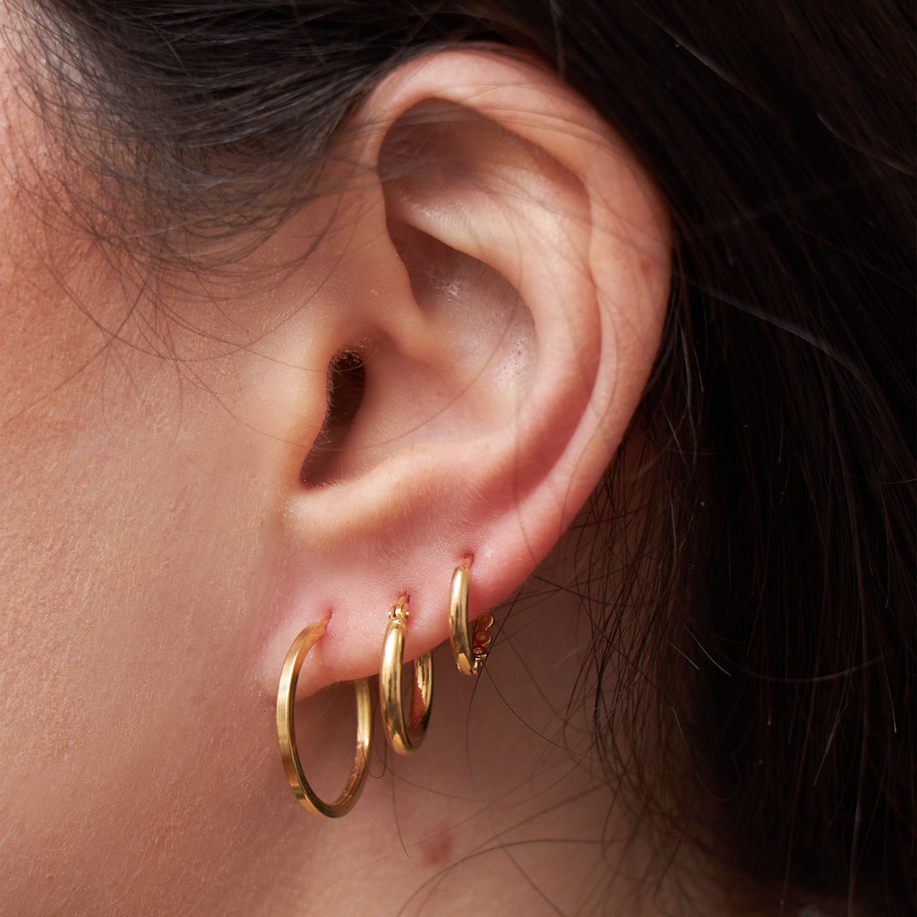 Argola Bold em Ouro 18k
