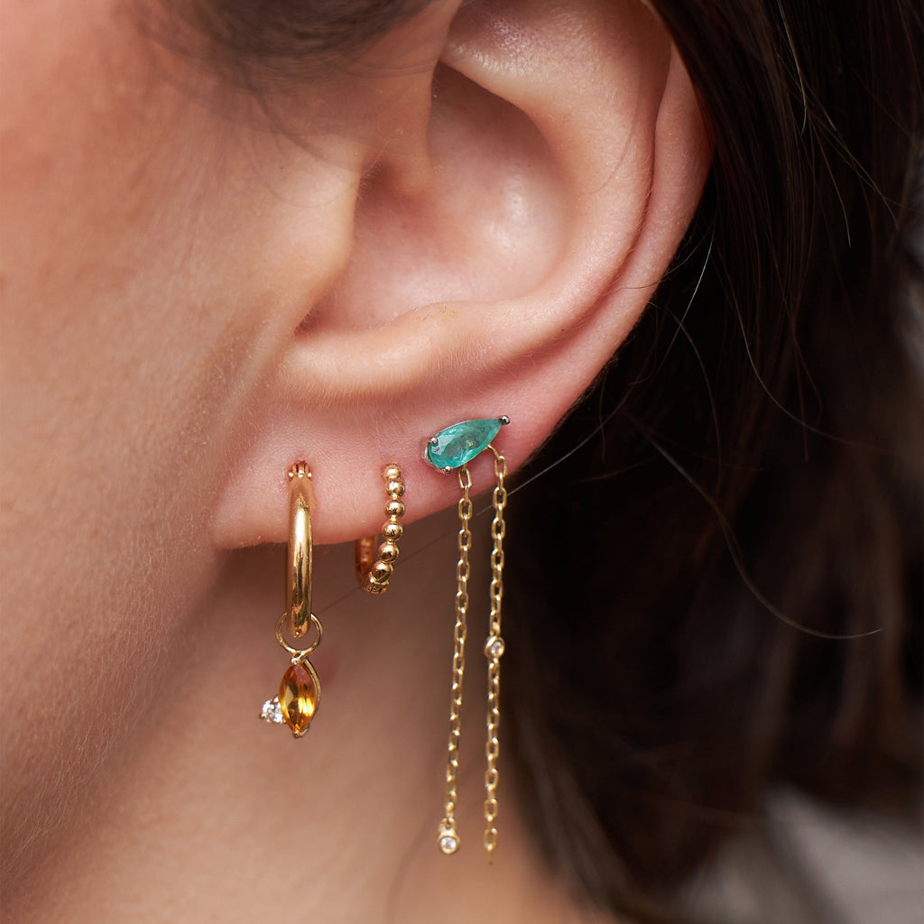 Argola Bold em Ouro 18k