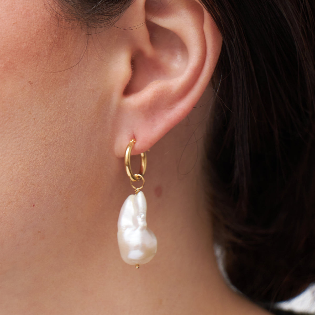 Argola Bold em Ouro 18k