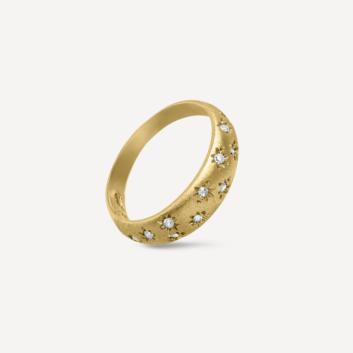 Anel Fragmento em Ouro 18k e Diamantes
