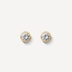 Brinco Halo Diamante em Ouro 18k